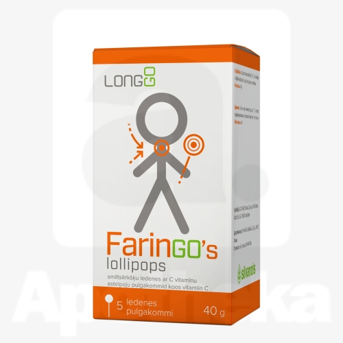 FARINGO'S LOLLIPOPS N5 ASTELPAJU PULGAKOMMID C-VITAMIINIGA