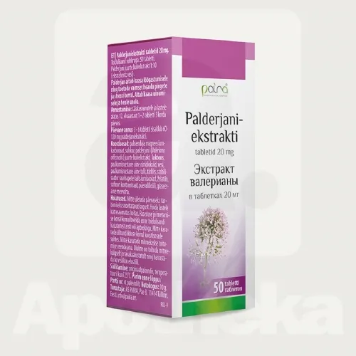 PALDERJANIEKSTRAKTI TABLETID 20MG N50