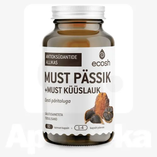 ECOSH MUST PÄSSIK+MUST KÜÜSLAUK KAPSLID N90
