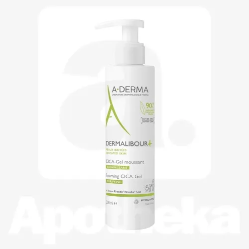 A-DERMA DERMALIBOUR+ CICA-GEEL PUHASTAV JA VAHUTAV 200ML