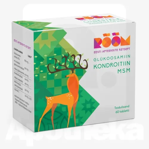 RÕÕM GLÜKOOSAMIIN KONDROITIIN MSM TBL N60
