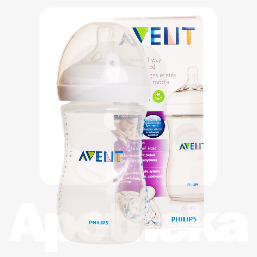 AVENT TOITMISPUDEL NATURAL (SILIK) 260ML