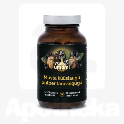 MUST KÜÜSLAUK TARUVAIGUGA KAPSLID N120 (60G)