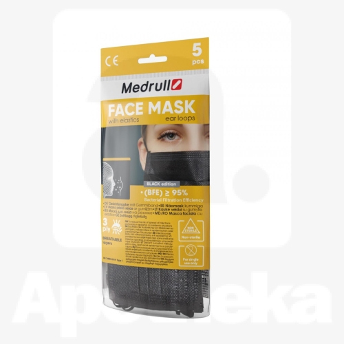 MASK MEDRULL 3-KIHILINE KUMMIGA N5 MUST