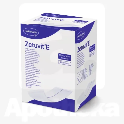 ZETUVIT E STERIILNE 10X10CM N25