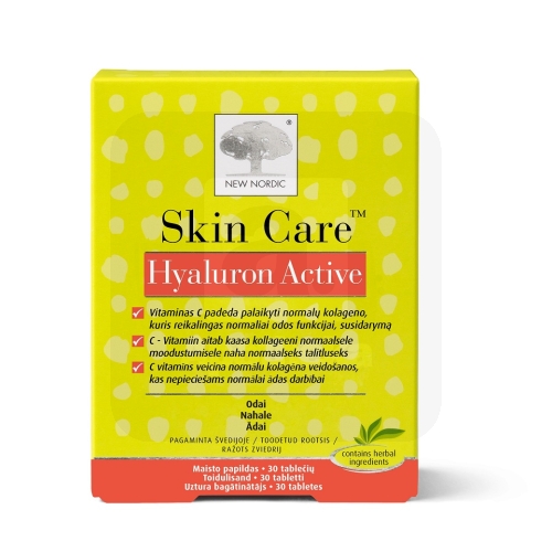 NEW NORDIC SKIN CARE HYALURON ACTIV TBL N30