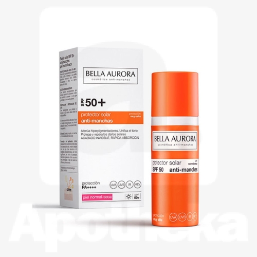 BELLA AURORA ANTI-DARK SPOTS GEEL-KREEM SPF50+ RASUNE NAHK 50ML