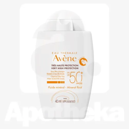 AVENE SUN MINERAALNE PÄIKESEKAITSE SPF50+ 40ML