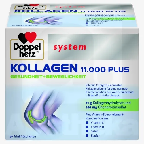 DOPPELHERZ SYSTEM KOLLAGEN 11.000 PLUS N30 SUUKAUDNE LAHUS AMPULLIS