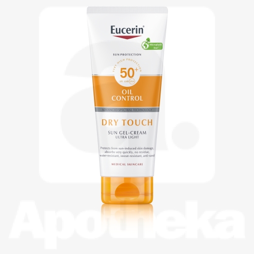 EUCERIN SUN PÄIKESEKAITSE GEEL-KREEM DRY TOUCH SPF50+ 200ML