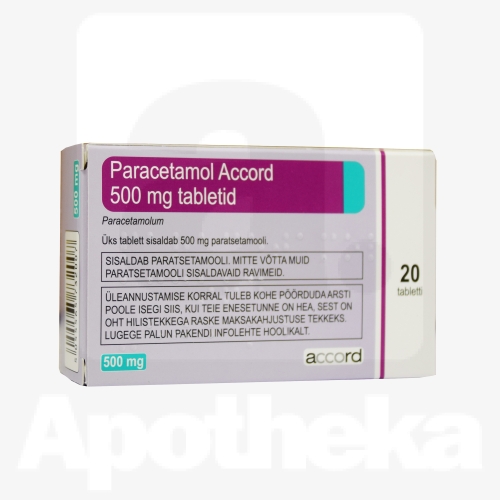 PARACETAMOL ACCORD TBL 500MG N20