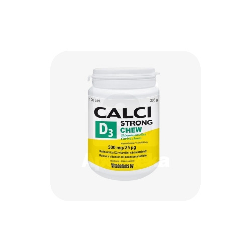 CALCISTRONG+VITAMIIN D3 CHEW LEMON TBL N120