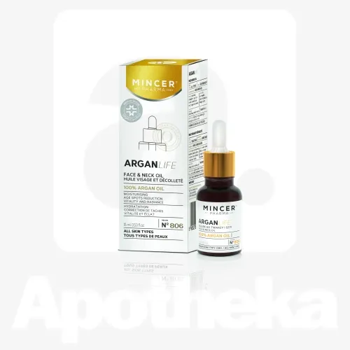MINCER PHARMA ARGAN LIFE ARGAANIAÕLI NÄOLE JA KAELALE 15ML
