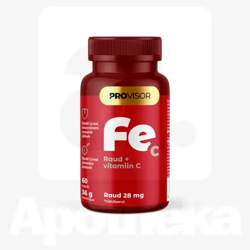 PROVISOR RAUD 28 MG + VITAMIIN C N60