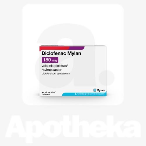 DICLOFENAC MYLAN RAVIMPLAASTER 180MG N5