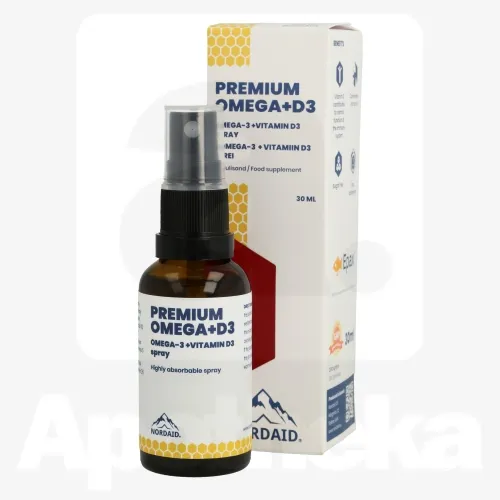 NORDAID PREMIUM OMEGA+D3 SPREI 30ML