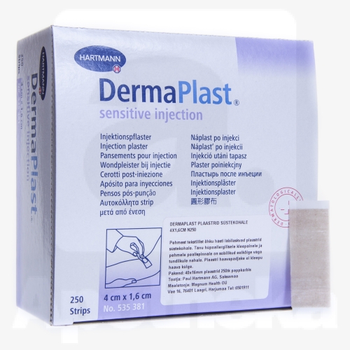 DERMAPLAST PLAASTRID SÜSTEKOHALE 4X1,6CM N250