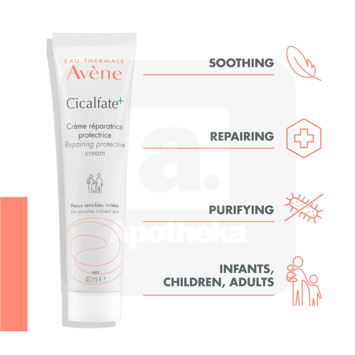 AVENE CICALFATE+ KREEM TAASTAV 40ML - Tootepilt 3