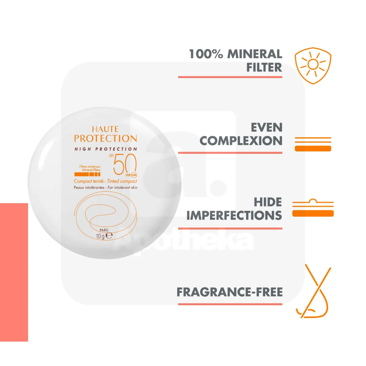 AVENE SUN KOMPAKTPUUDERKREEM SPF50 (BEIGE) 10G - Tootepilt 2