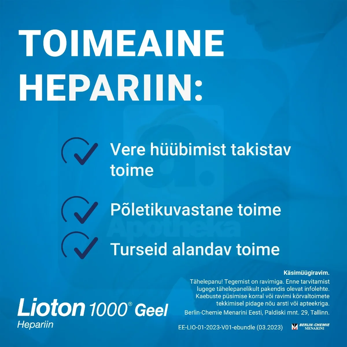 LIOTON GEEL 1000RÜ/G 100G - Tootepilt 3
