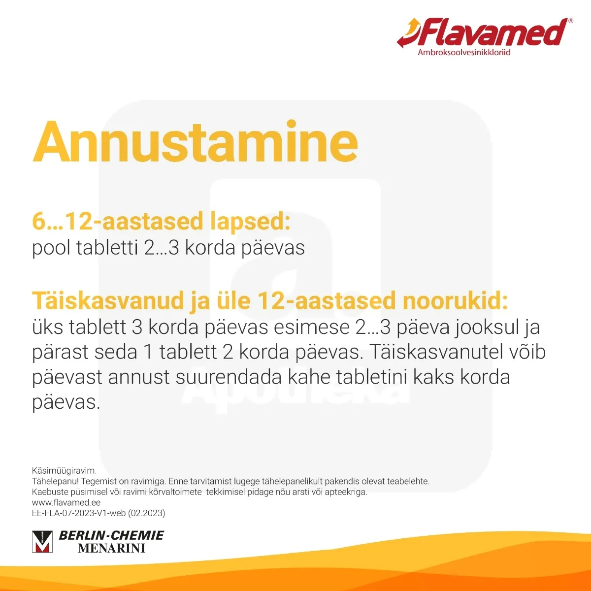 FLAVAMED 30MG TBL 30MG N20 - Tootepilt 4