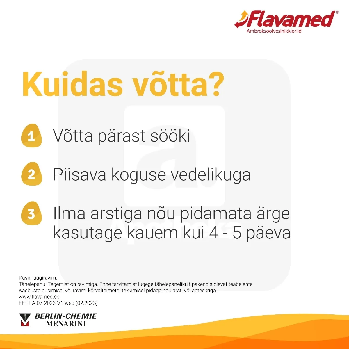 FLAVAMED 30MG TBL 30MG N20 - Tootepilt 5