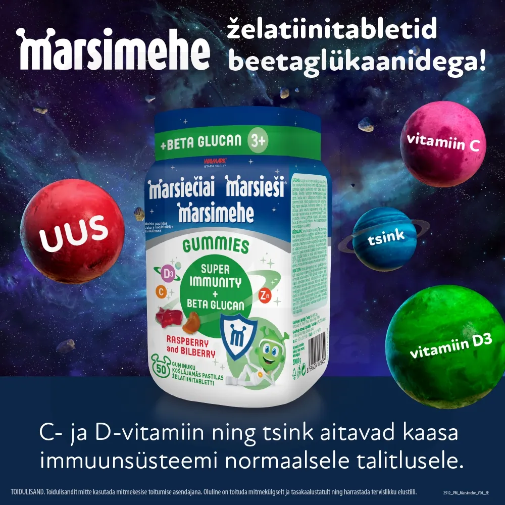MARSIMEHE GUMMI SUPER IMMUNITY KUMMIKOMMID N50 - Tootepilt 2