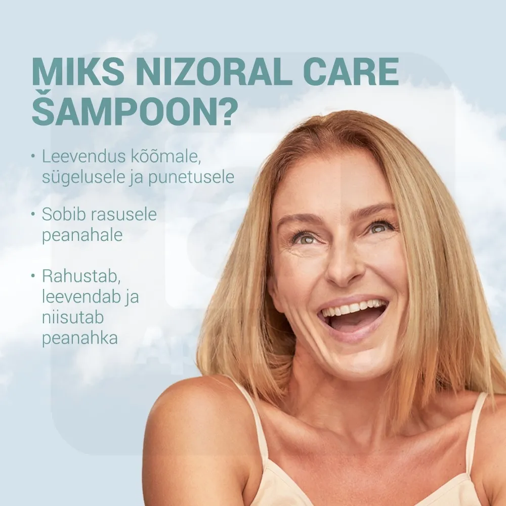 NIZORAL CARE SHAMPOON RASUSELE PEANAHALE 200ML - Tootepilt 4