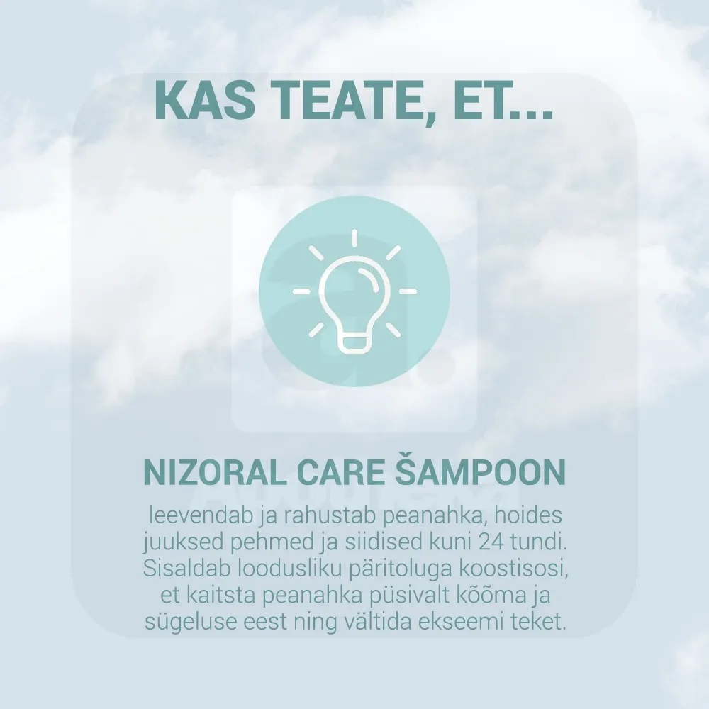 NIZORAL CARE SHAMPOON RASUSELE PEANAHALE 200ML - Tootepilt 5