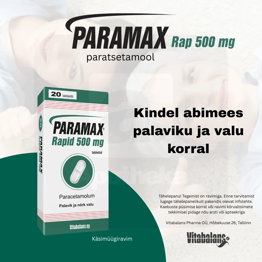 PARAMAX RAPID TBL 500MG N20 - Tootepilt 3