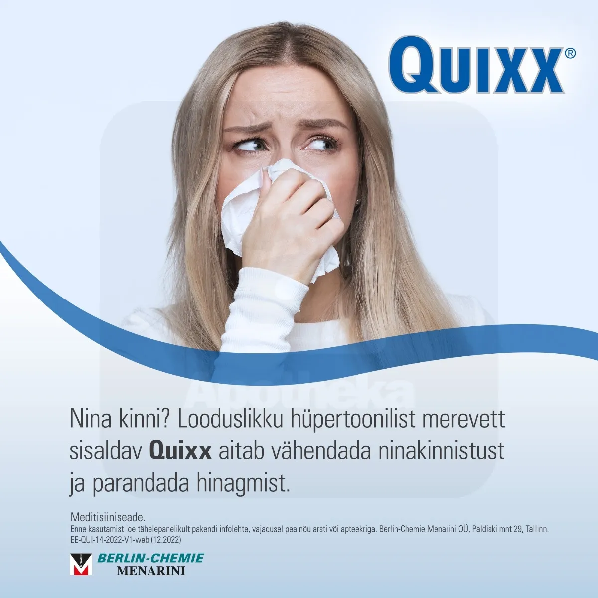 QUIXX NASAL SPRAY 30ML HÜPERTOONILINE - Tootepilt 3