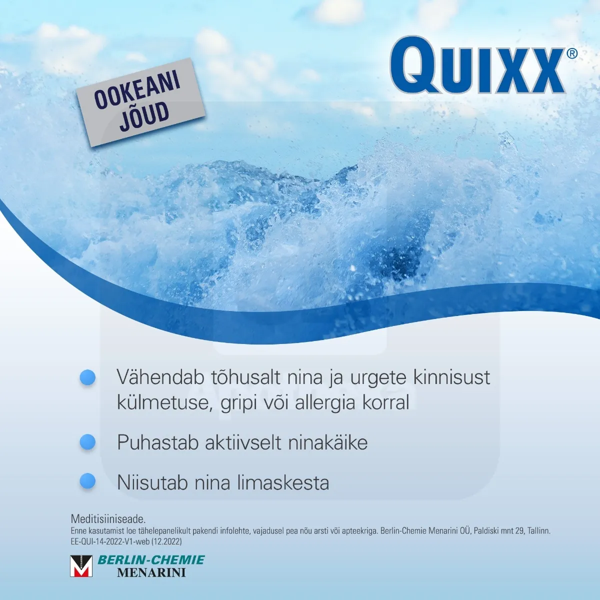 QUIXX NASAL SPRAY 30ML HÜPERTOONILINE - Tootepilt 4