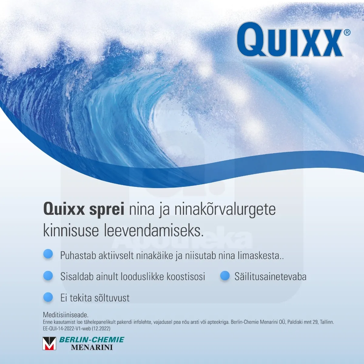 QUIXX NASAL SPRAY 30ML HÜPERTOONILINE - Tootepilt 5