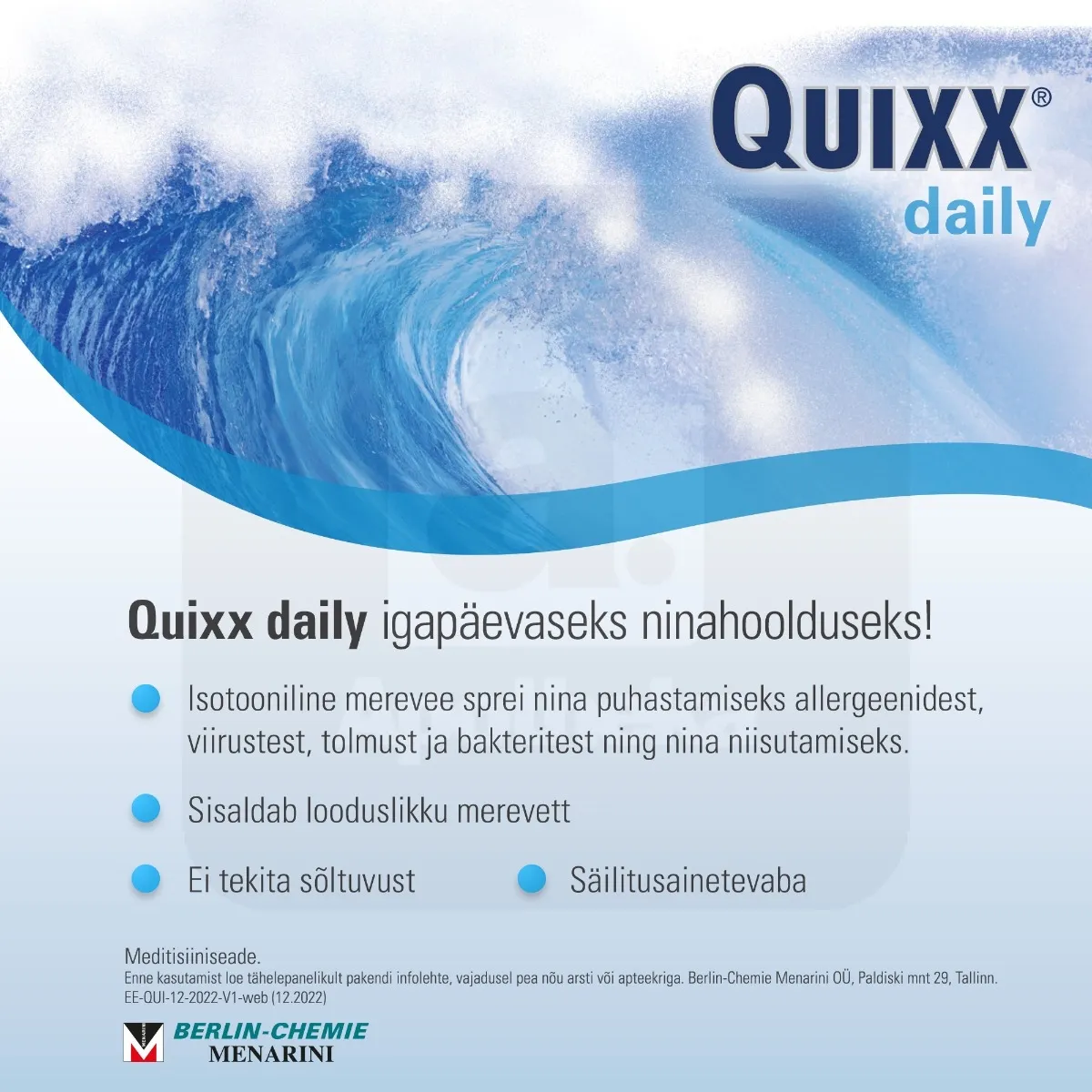 QUIXX DAILY NASAL SPRAY 100ML - Tootepilt 5