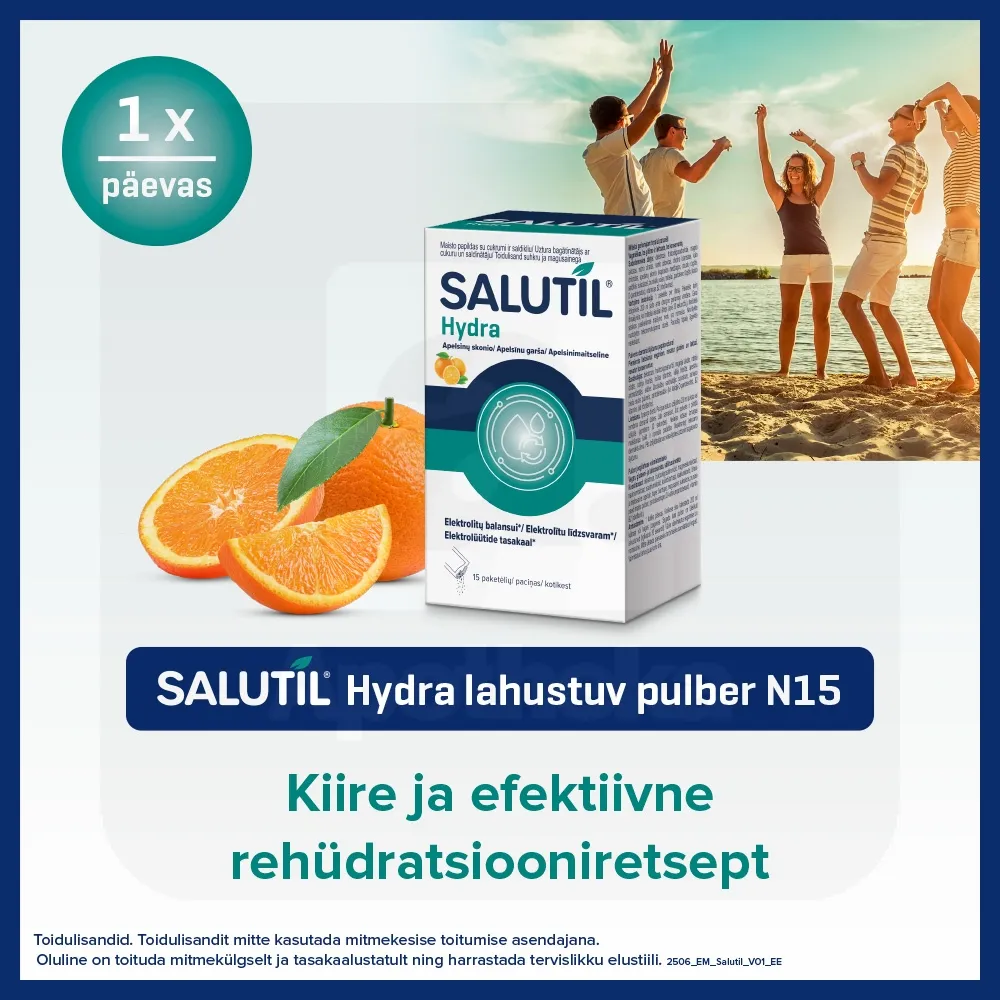 SALUTIL HYDRA LAHUSTUV PULBER APELSINIMAITSELINE N15 - Tootepilt 2
