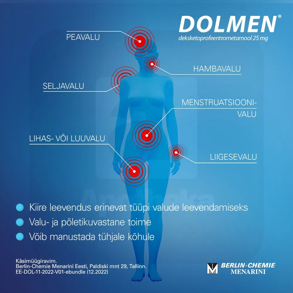 DOLMEN SUUKAUDNE LAHUS KOTIKESES 25MG N10 - Tootepilt 4