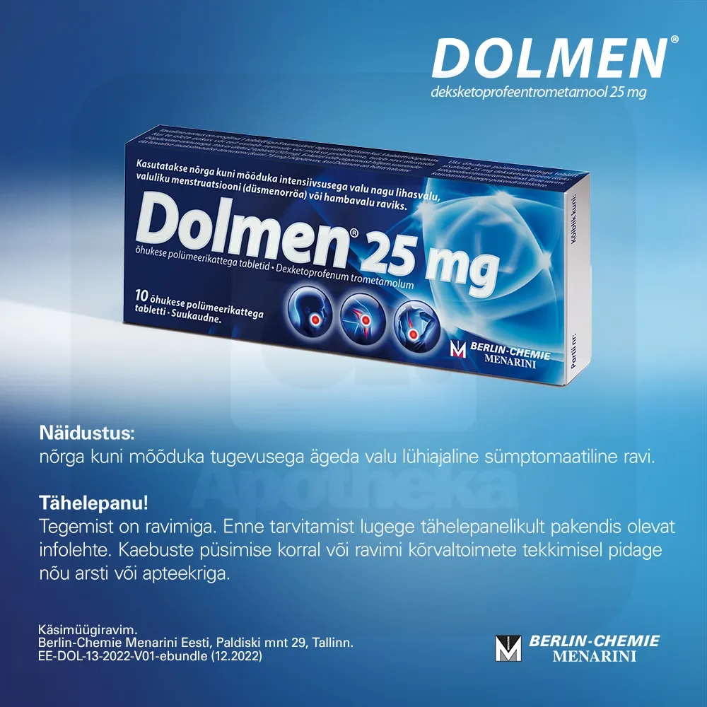 DOLMEN TBL 25MG N10 - Tootepilt 5