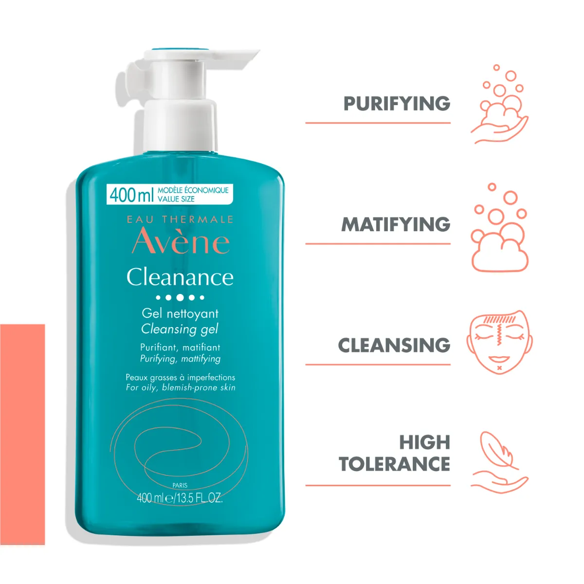 AVENE CLEANANCE PESEMISGEEL RASUSELE NAHALE 400ML - Tootepilt 3