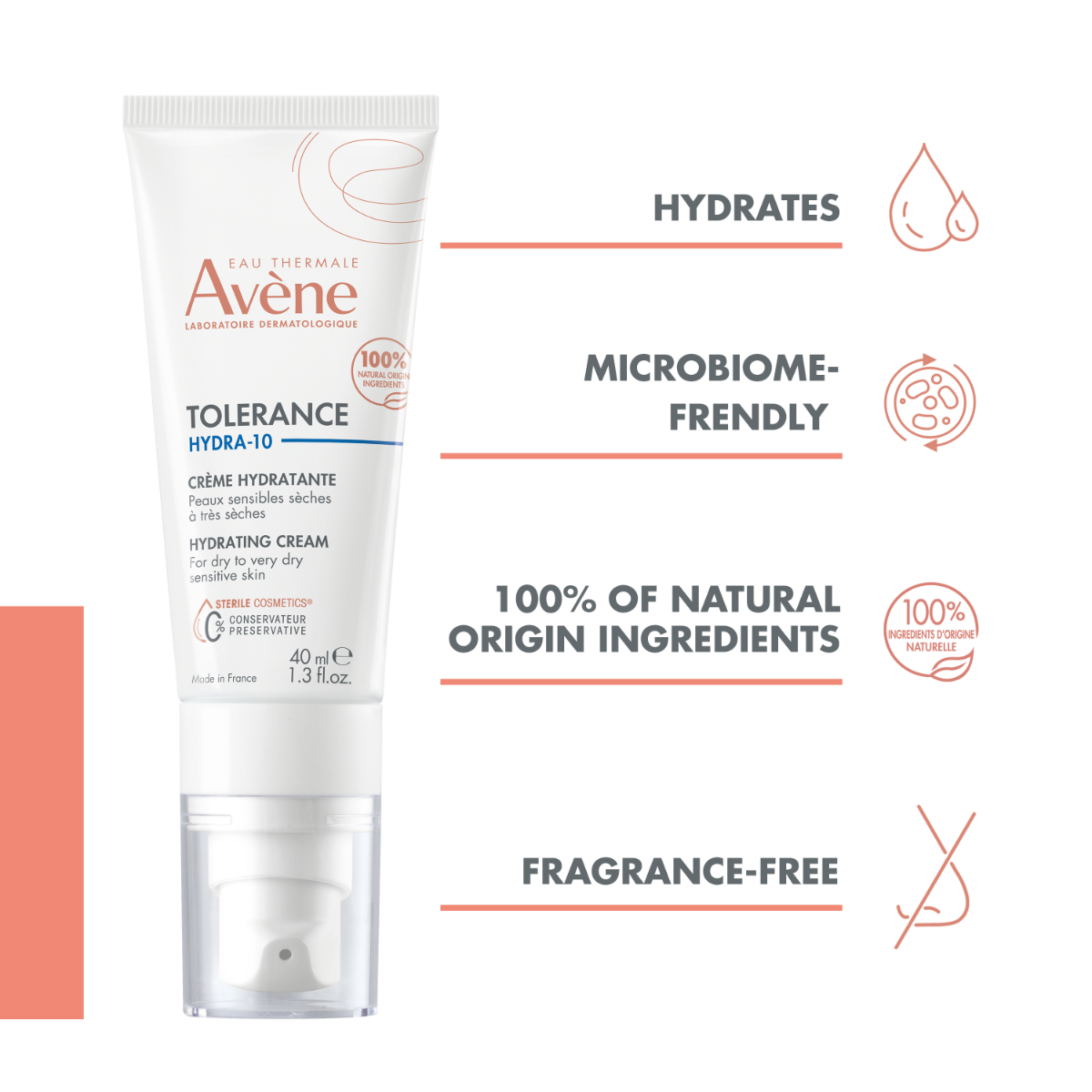 AVENE TOLERANCE HYDRA10 KREEM NIISUTAV 40ML - Tootepilt 2
