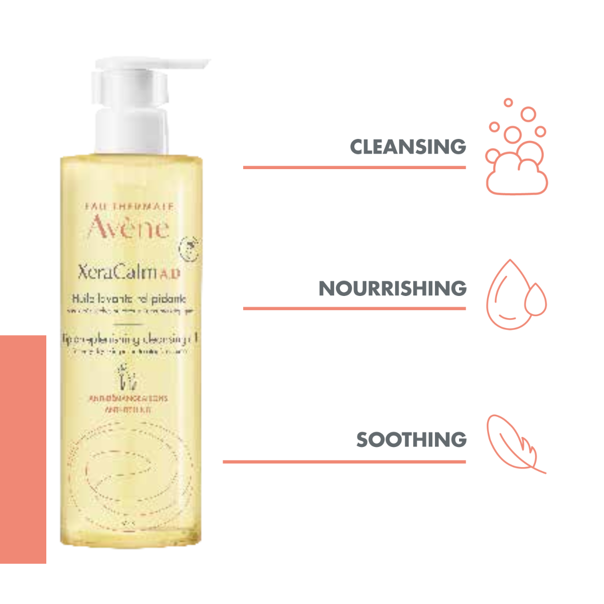 AVENE XERACALM A.D LIPIIDE TAASTAV PESEMISÕLI 400ML
