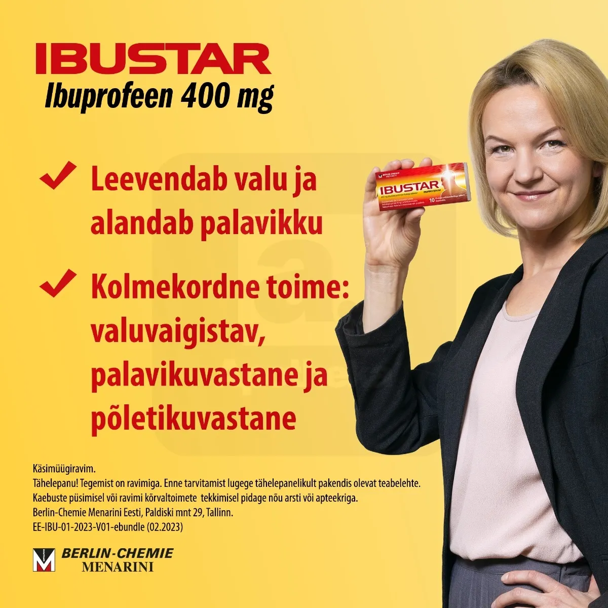 IBUSTAR TBL 400MG N10 - Tootepilt 4