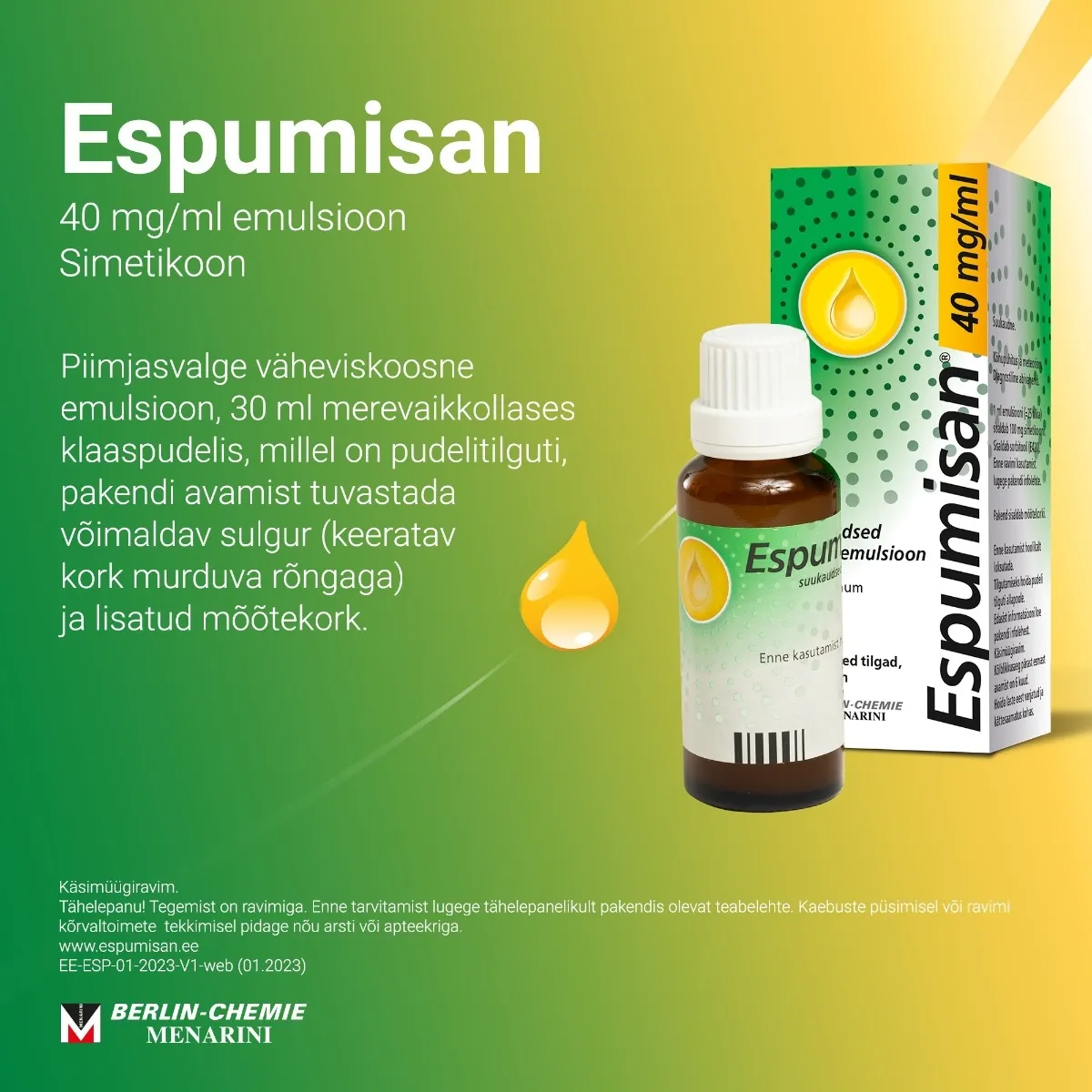 ESPUMISAN L EMULSIOON 40MG/ML 30ML - Tootepilt 2
