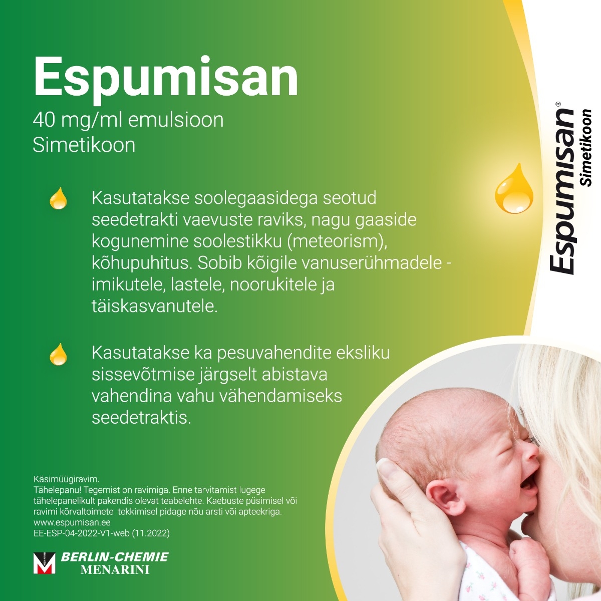 ESPUMISAN L EMULSIOON 40MG/ML 30ML