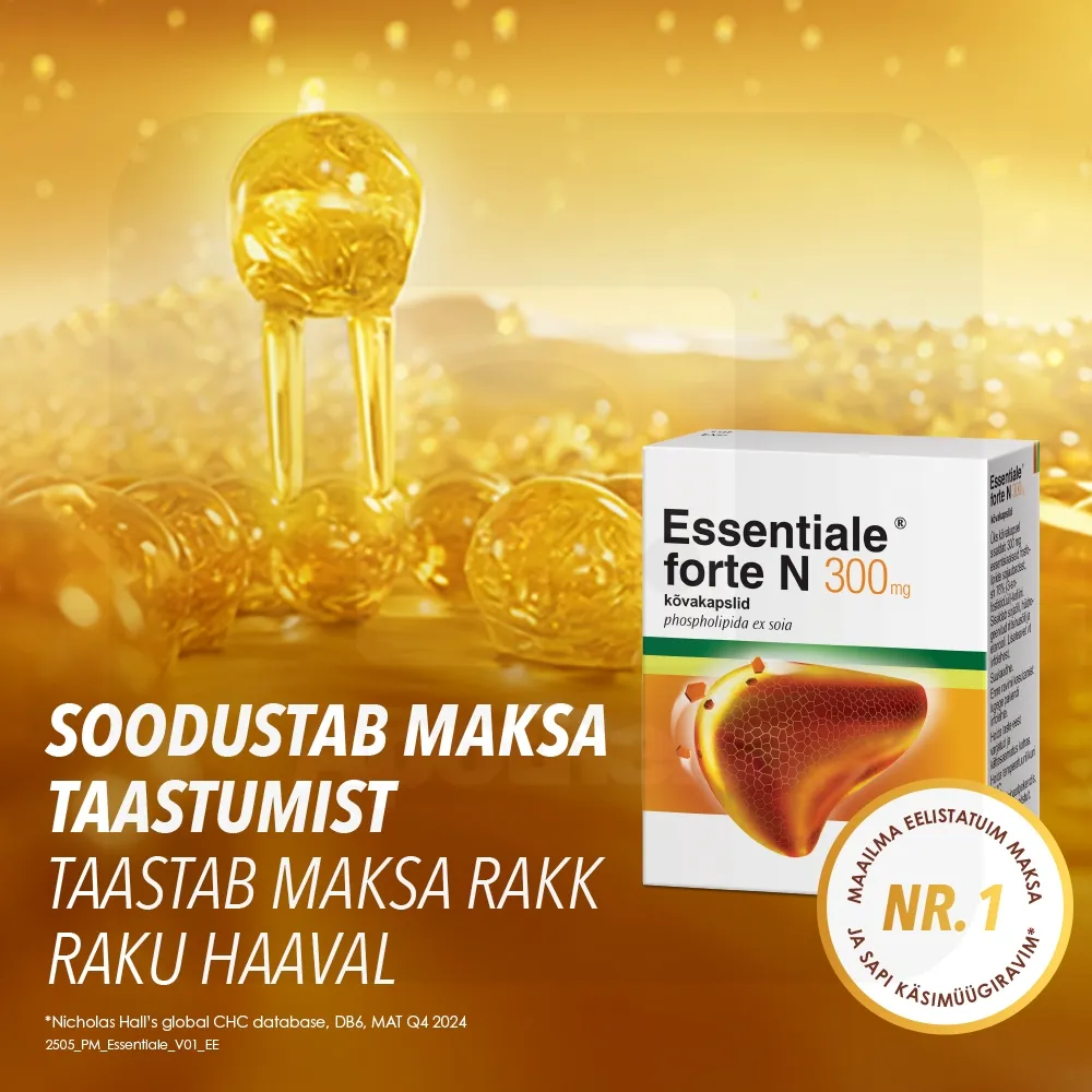 ESSENTIALE FORTE N CAPS 300MG N100 - Tootepilt 4