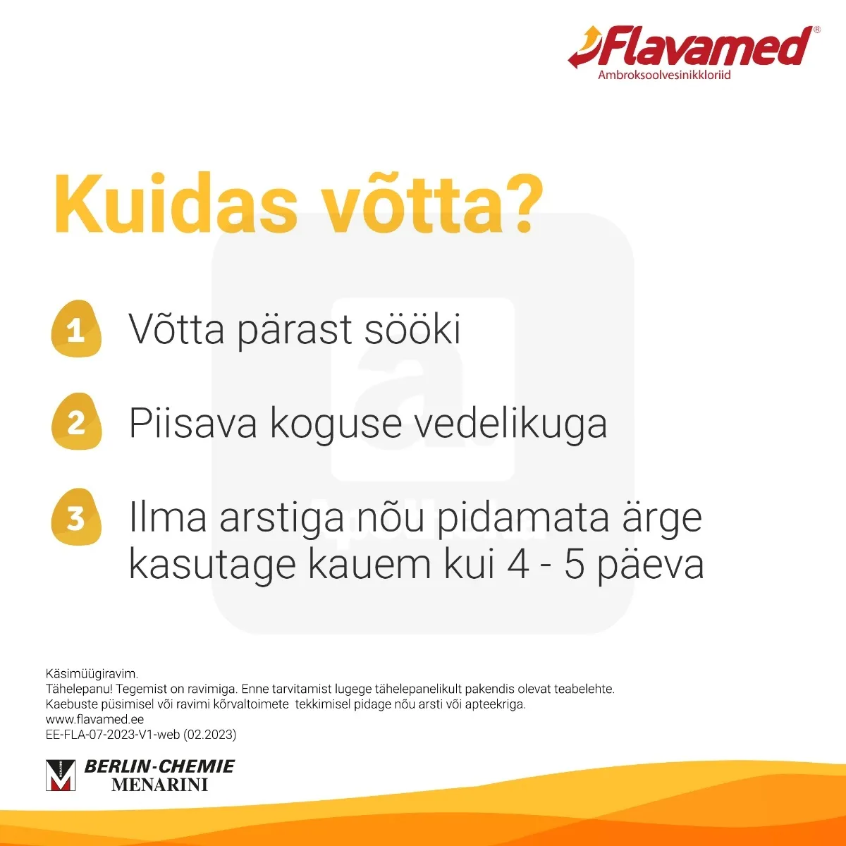 FLAVAMED 30MG TBL 30MG N20 - Tootepilt 5