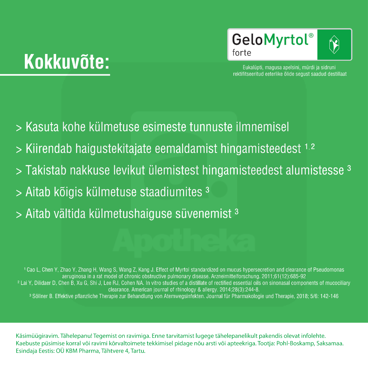 GELOMYRTOL FORTE GASTRORESIST KAPSEL 300MG N20 - Tootepilt 5