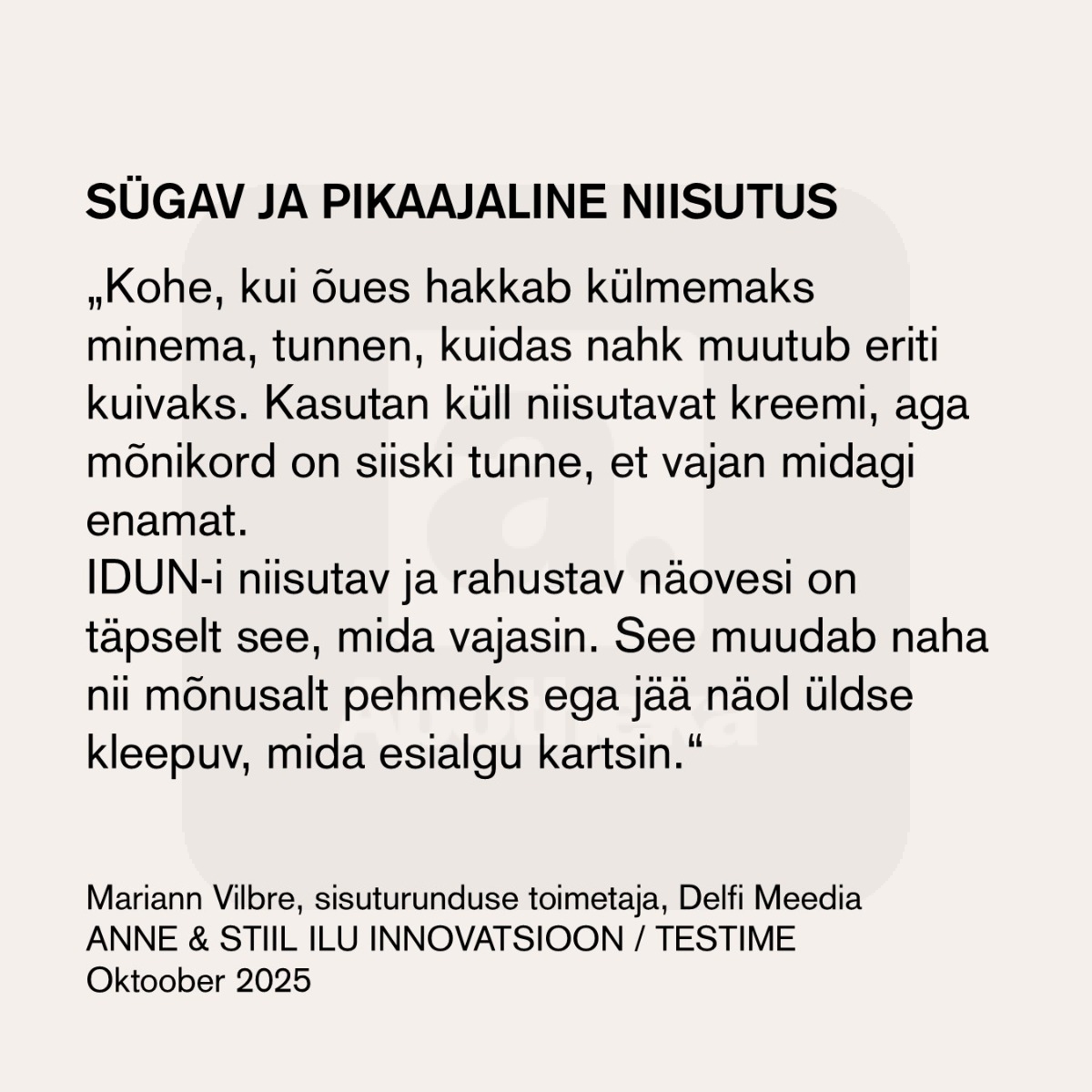 IDUN NÄOVESI RAHUSTAV 50ML - Tootepilt 2