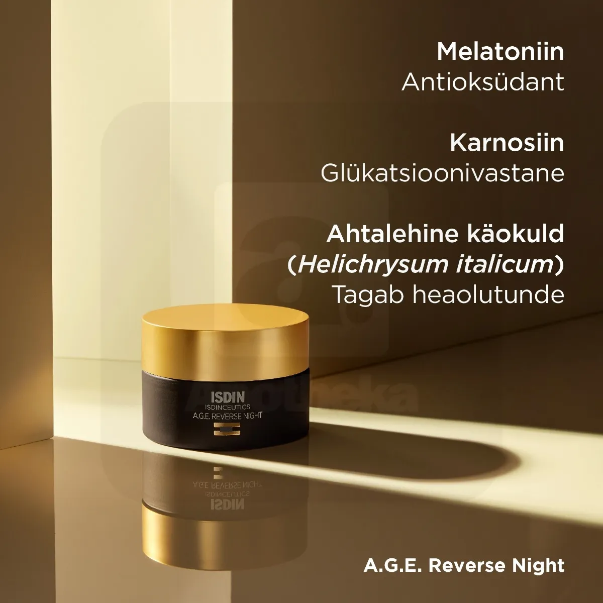 ISDIN A.G.E. REVERSE NIGHT ÖÖKREEM MELATONIINIGA 50ML - Tootepilt 4
