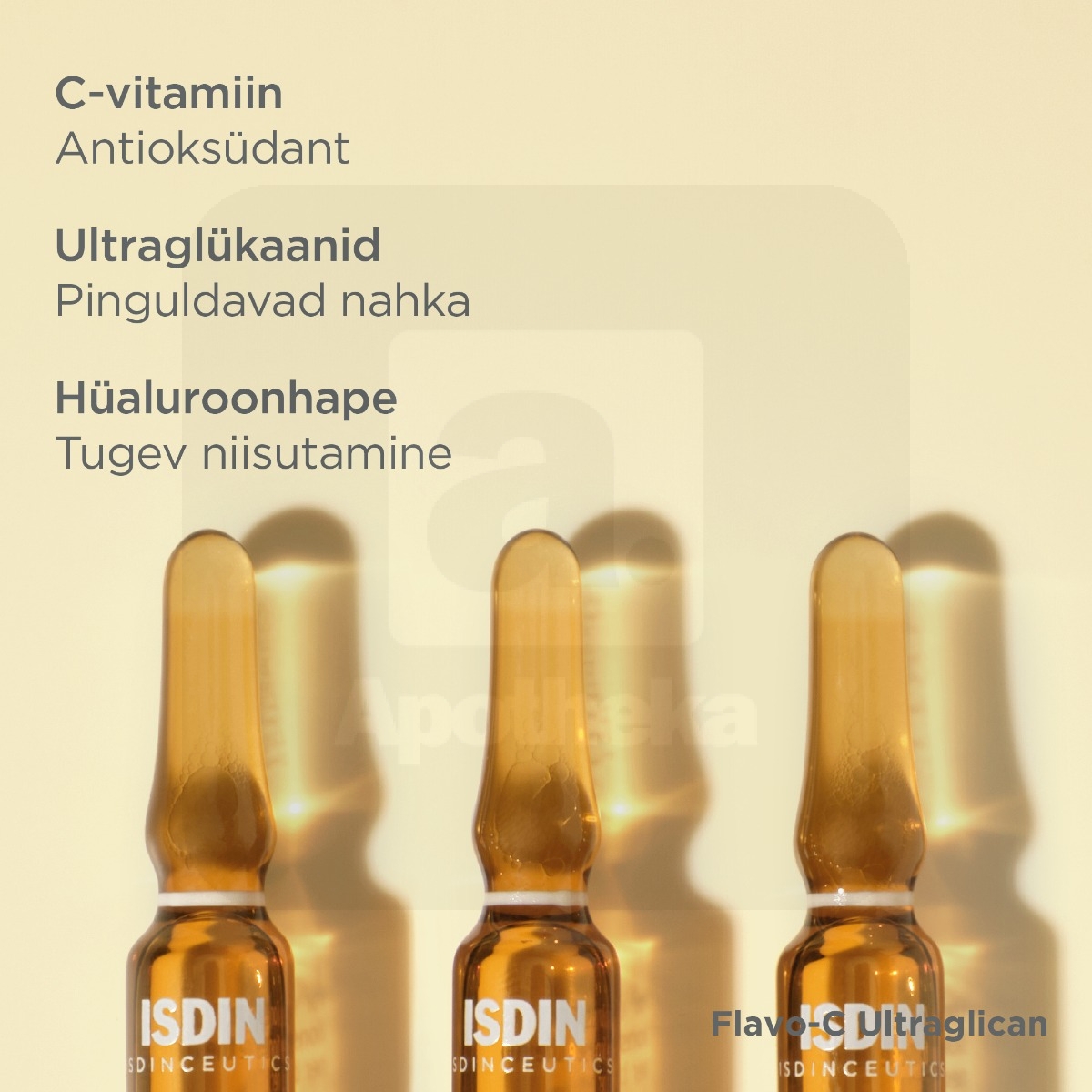 ISDIN FLAVO-C AMPULLID ULTRAGLICAN 2ML N10 - Tootepilt 3
