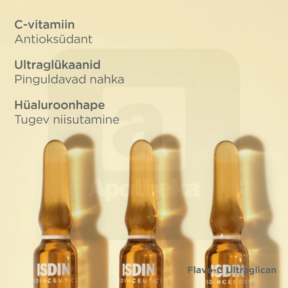 ISDIN FLAVO-C AMPULLID ULTRAGLICAN 2ML N10 - Tootepilt 5